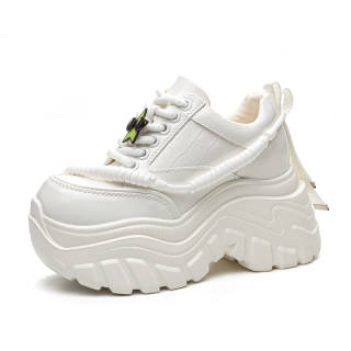 XIEGUIHUAYU Microfiber Leather Low top Chunky Sneakers Women's