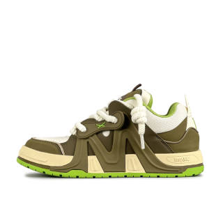 TOFAVE Puffy Shoes Low top Skateboard Shoes Unisex Avocado Milk Tea