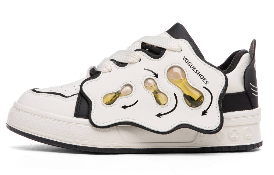 SEMIR Low top Skateboard Shoes Women's White Black
