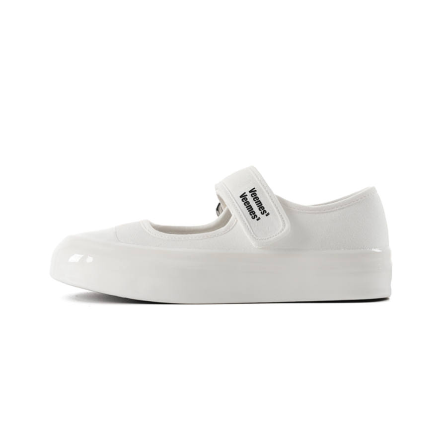 VEEMES Platform Mary Jane Shoes Women's Pearl White
