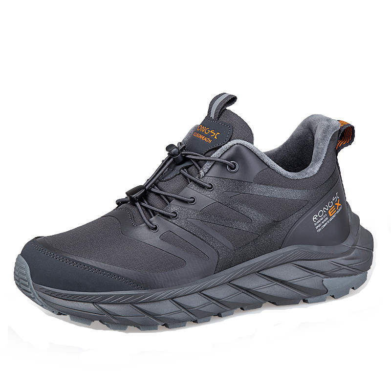 RONGSHI Winter Fleece Lined Padded Lightweight Comfortable Walking Elderly Shoes