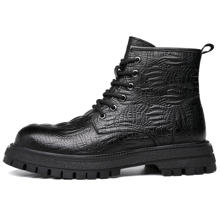 CHINT CHINT Knee High Combat Boots Men's Black