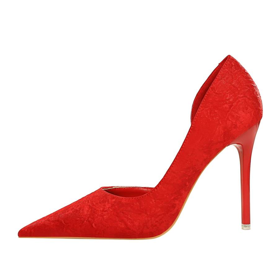 QITUMAUL Slim Heel High Heels 10.5cm Women's