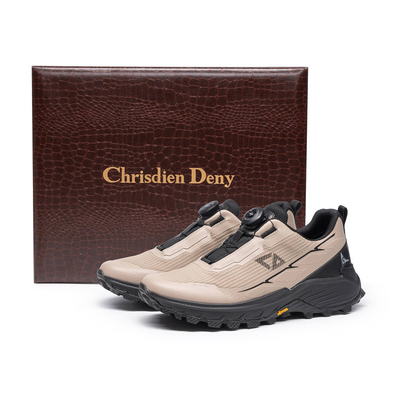 Chrisdien Deny Fabric Low top Outdoor Shoes Men's Apricot
