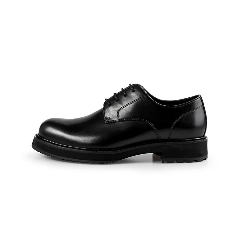 BOSSSUNWEN Calfskin Casual Shoes Men's Black
