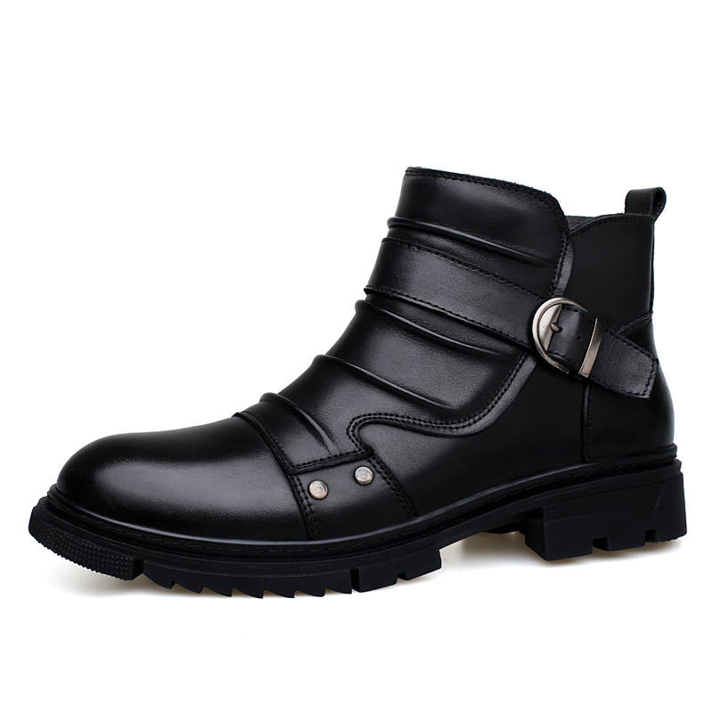 GONGNIULEITING Top Grain Cow Leather Casual Shoes Men's