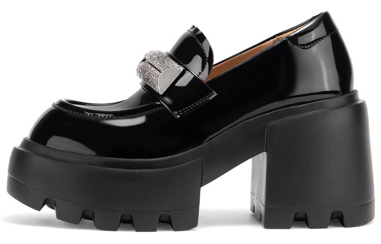 MIO MIO Loafers 9.5cm Women's Black