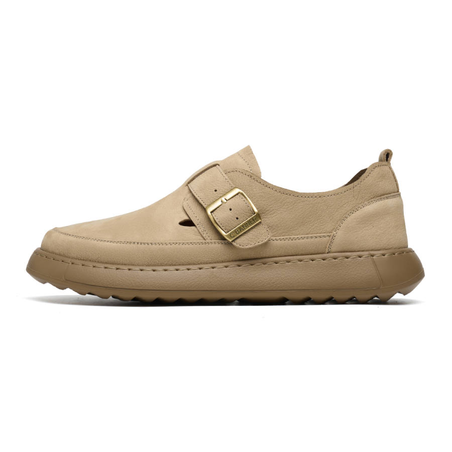 C°BANNER Cow Leather Casual Shoes Men's Beige