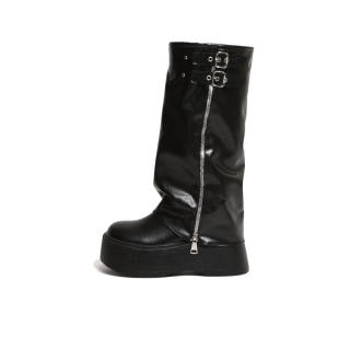 CHERRY&KALIKA Microfiber Leather Knee high Boots 7cm Women's