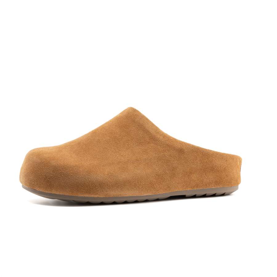 AOKANG Closed Toe Slippers Women's Yellow Brown