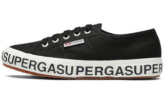SUPERGA Canvas Shoes Unisex Low Top Black