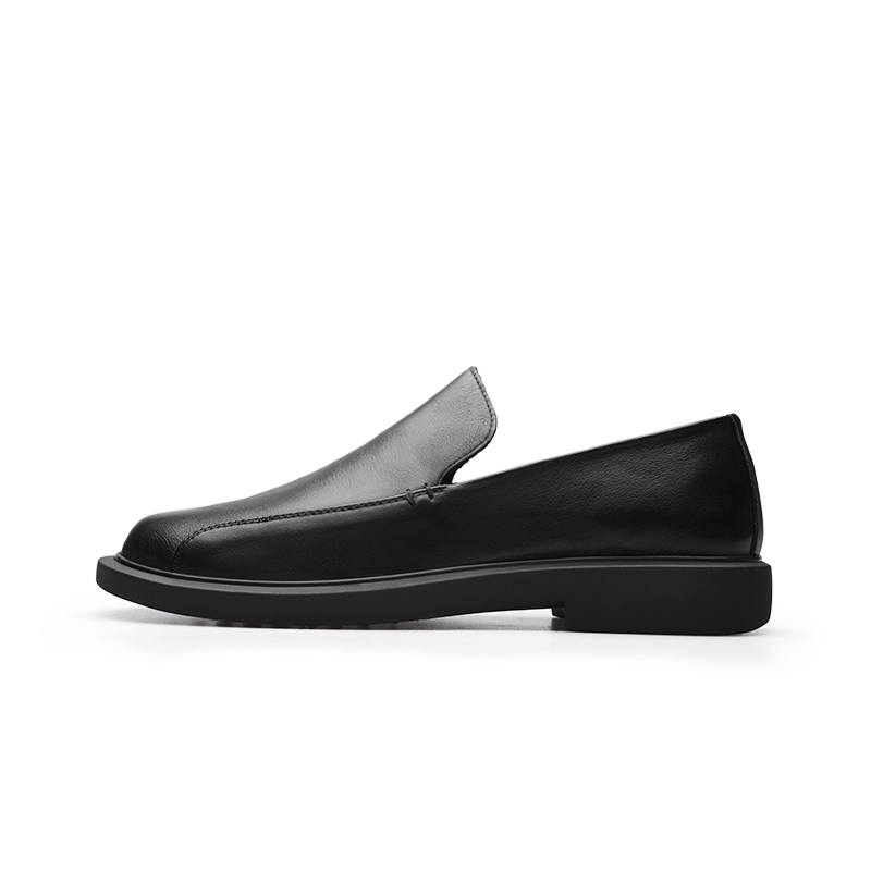 PARDASAUL Casual Leather Shoes Men's Low Top Black