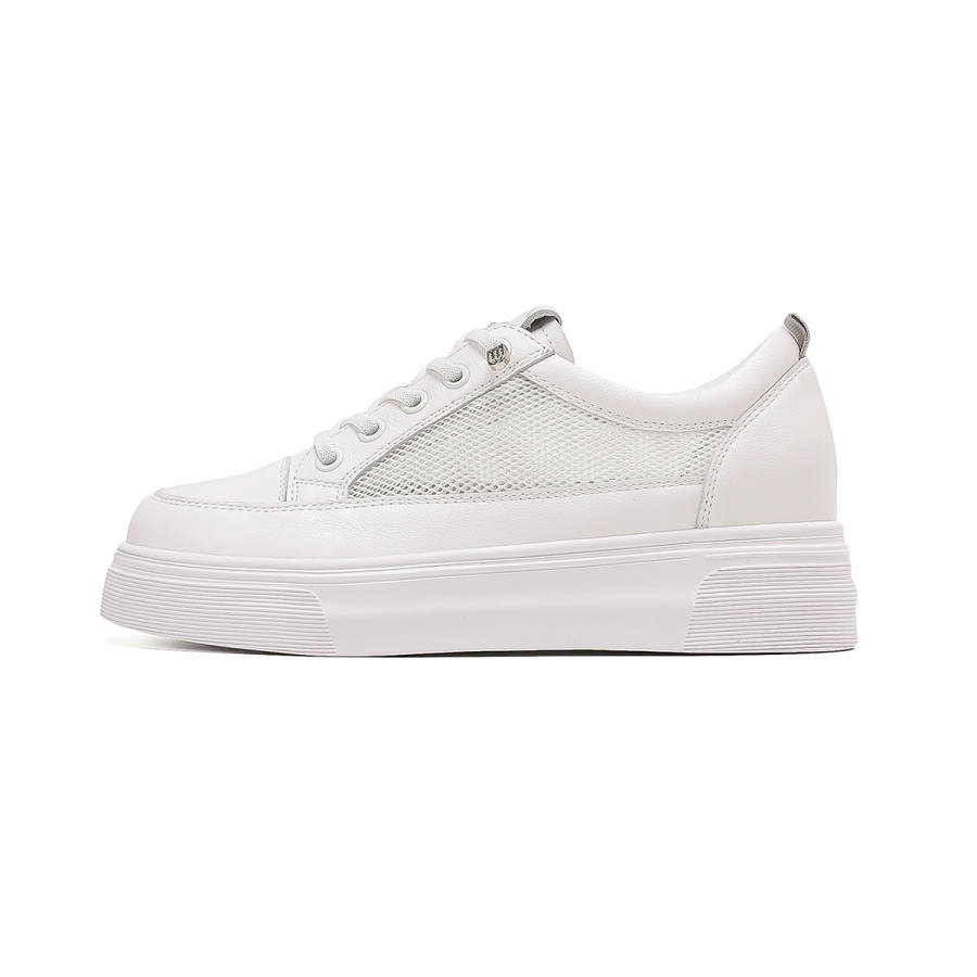 HARSON Stylish Skateboarding Shoes 4.5cm Women's White Gray