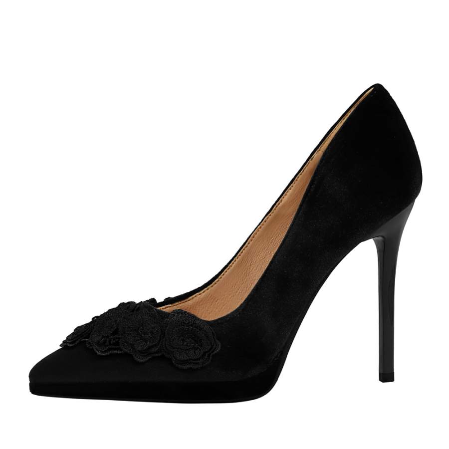 QITUMAUL Slim Heel High Heels 11cm Women's