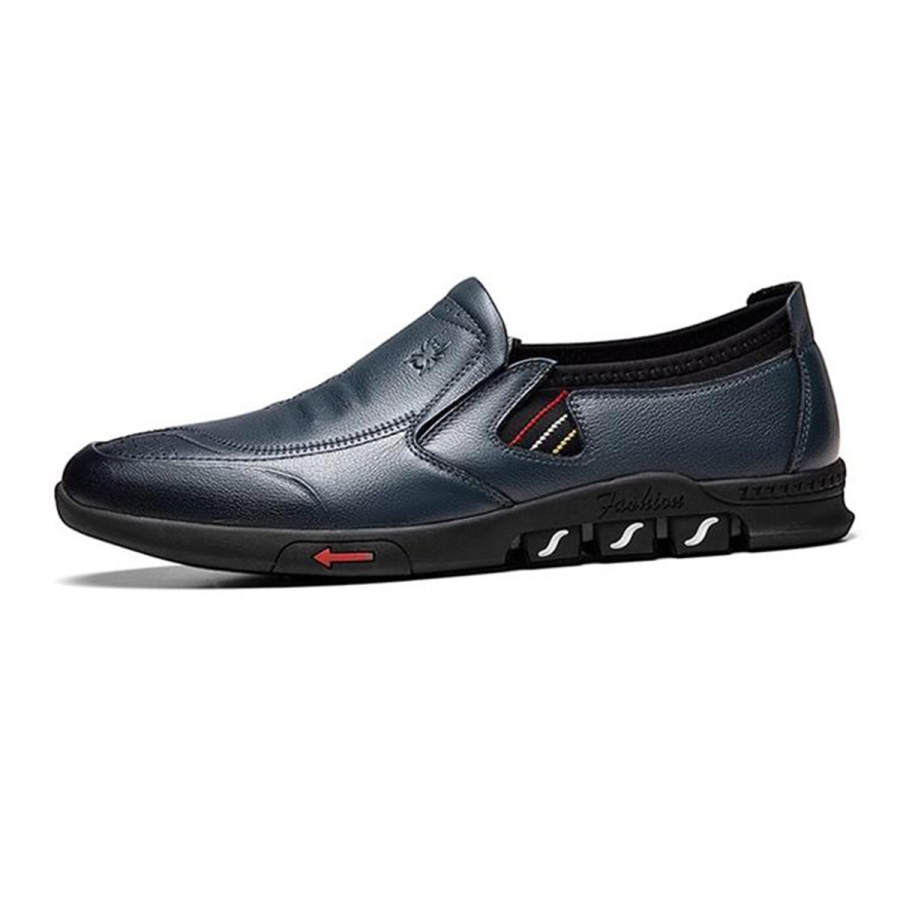 Spider King Cow Leather Casual Shoes Men's Steel Blue