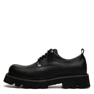 1997K Casual Leather Shoes Men's Low Top Black