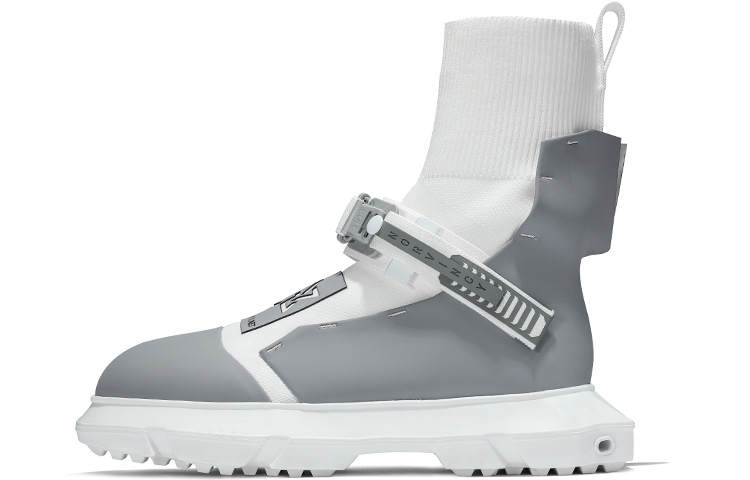 NORVINCY Short Mid Calf Combat Boots Unisex Gray