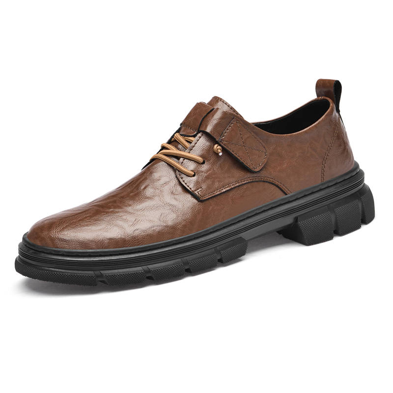 GONGNIULEITING Cow Split Leather Casual Shoes Men's