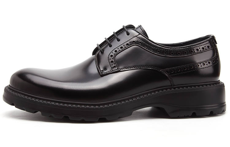 Satchi Satchi Casual Leather Shoes Men's Low Top Black