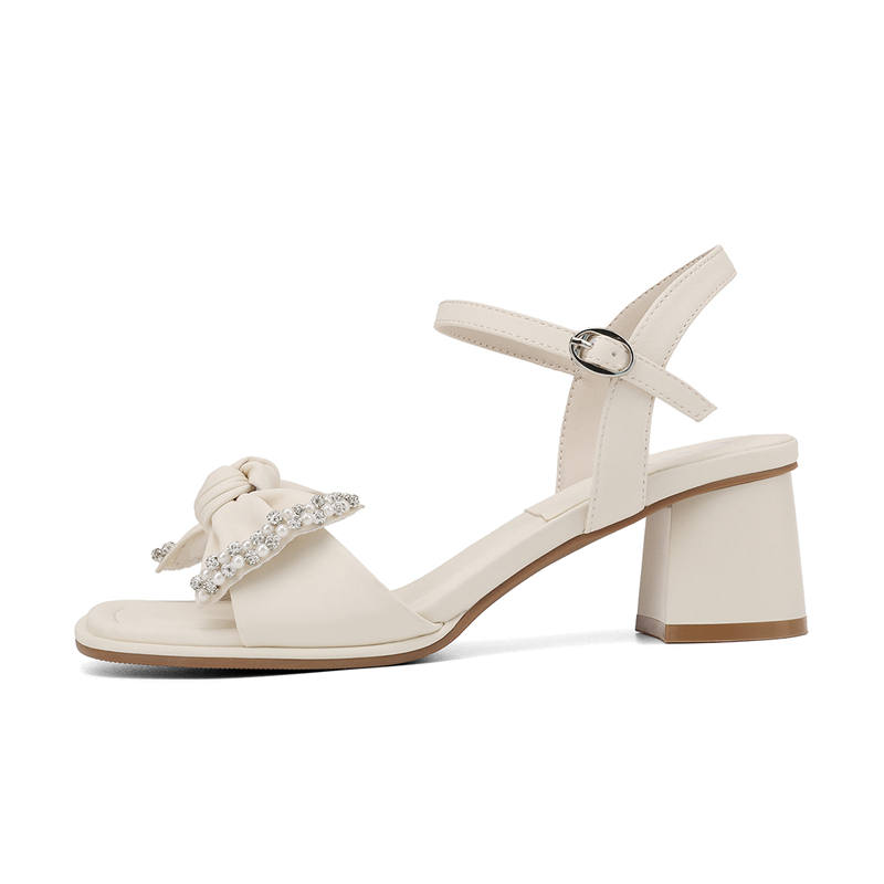 JOSINY Synthetic Leather One Strap Sandals 6.5cm Women's