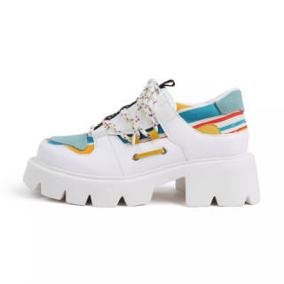 Niuwa Studio Microfiber Leather Low top Chunky Sneakers Women's Multicolor