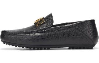 RARE Cow Leather Men's Casual Shoes Men's Black