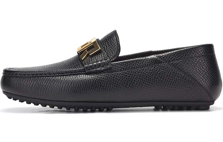 RARE Cow Leather Men's Casual Shoes Men's Black