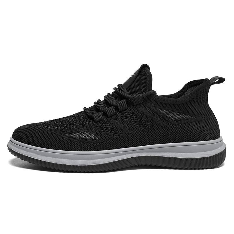 SATCHI SPORT Summer Fabric Mesh Abrasion Resistant Lightweight Breathable And Quick Dry Casual Shoes Men's Black