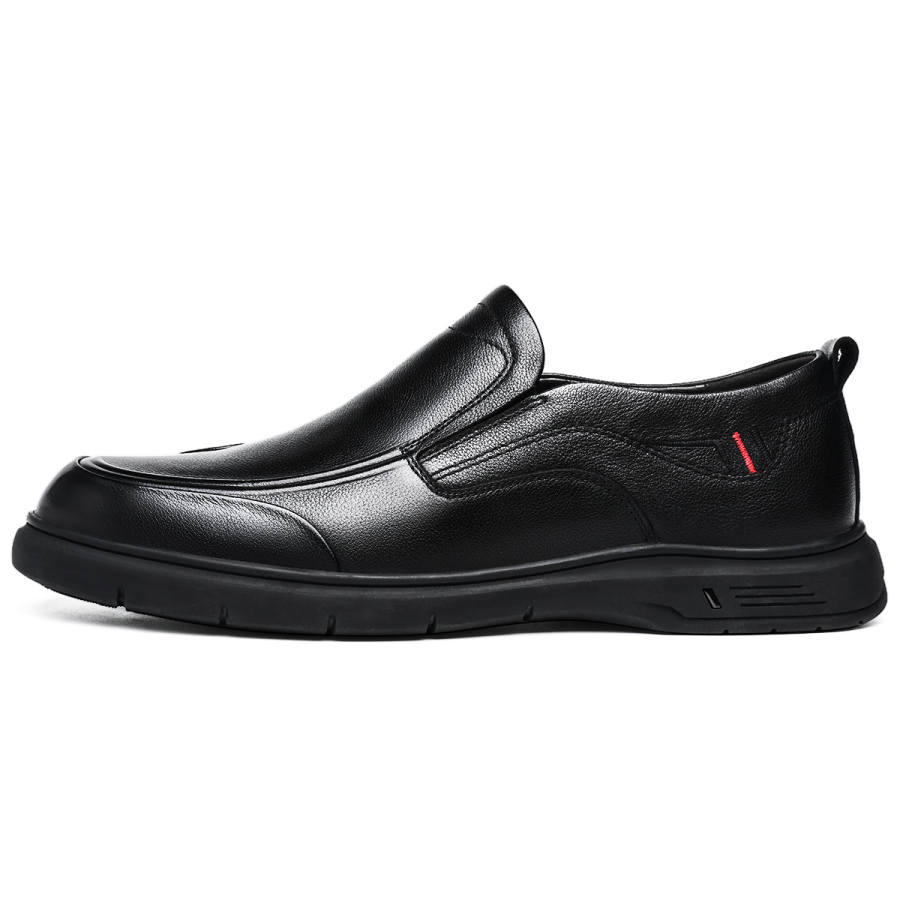 CHINT CHINT Cow Split Leather Men's Casual Shoes Men's Black