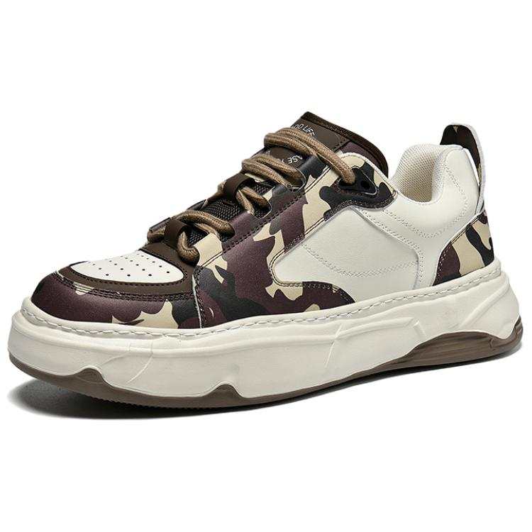 HLA Synthetic Leather Abrasion Resistant Breathable Height Increasing Low top Skateboard Shoes Men's