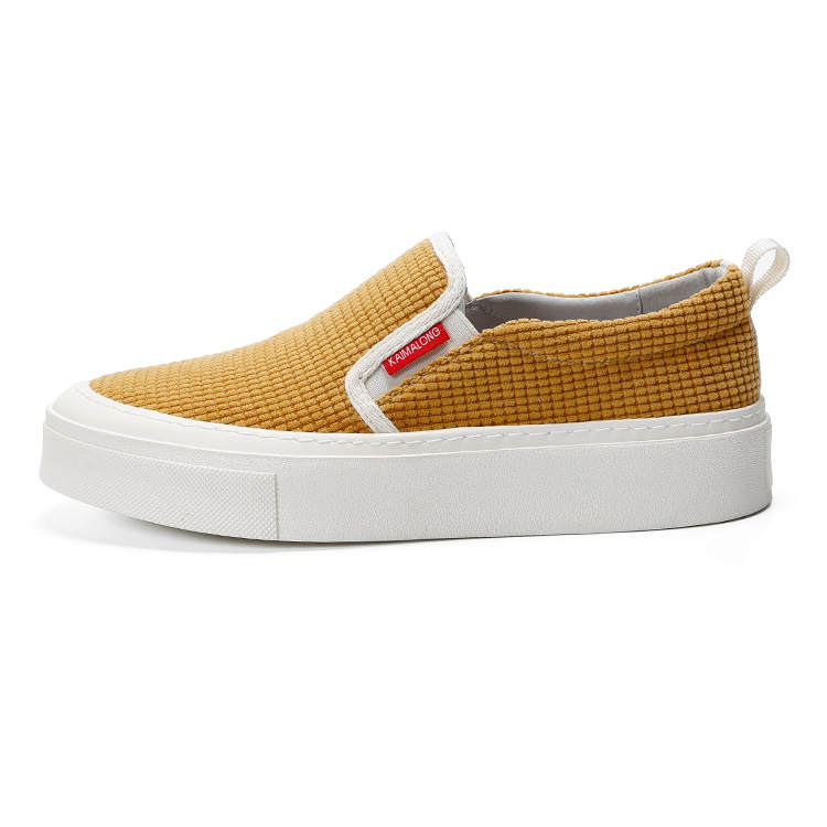 KAIMALONG Corduroy Low top Skateboard Shoes Men's