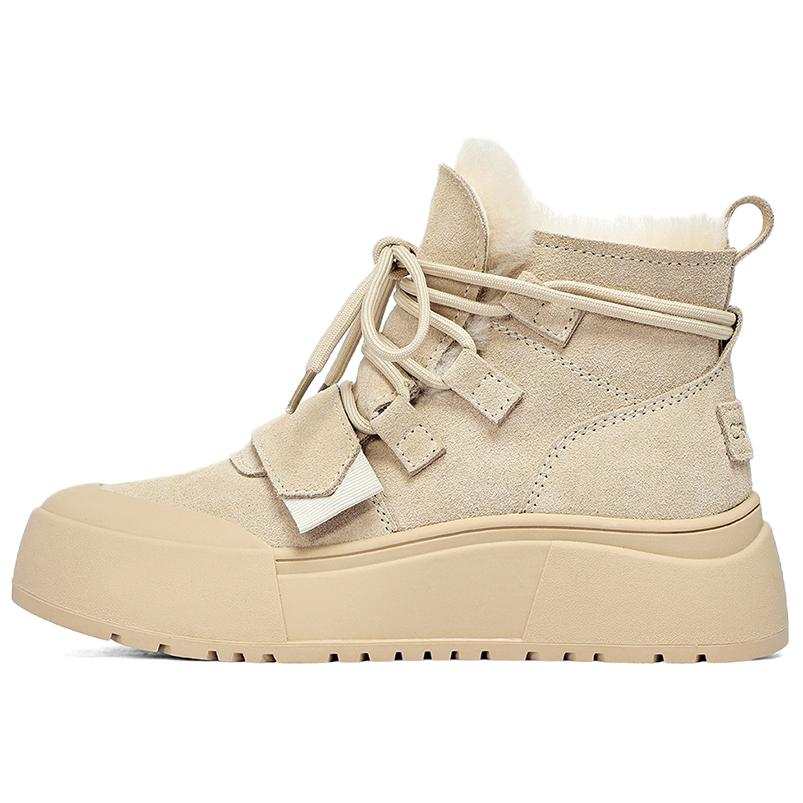 C°BANNER Cow Split Leather Fleece Lined Thermal, Comfortable And Versatile Short Mid Calf Snow Boots Women's