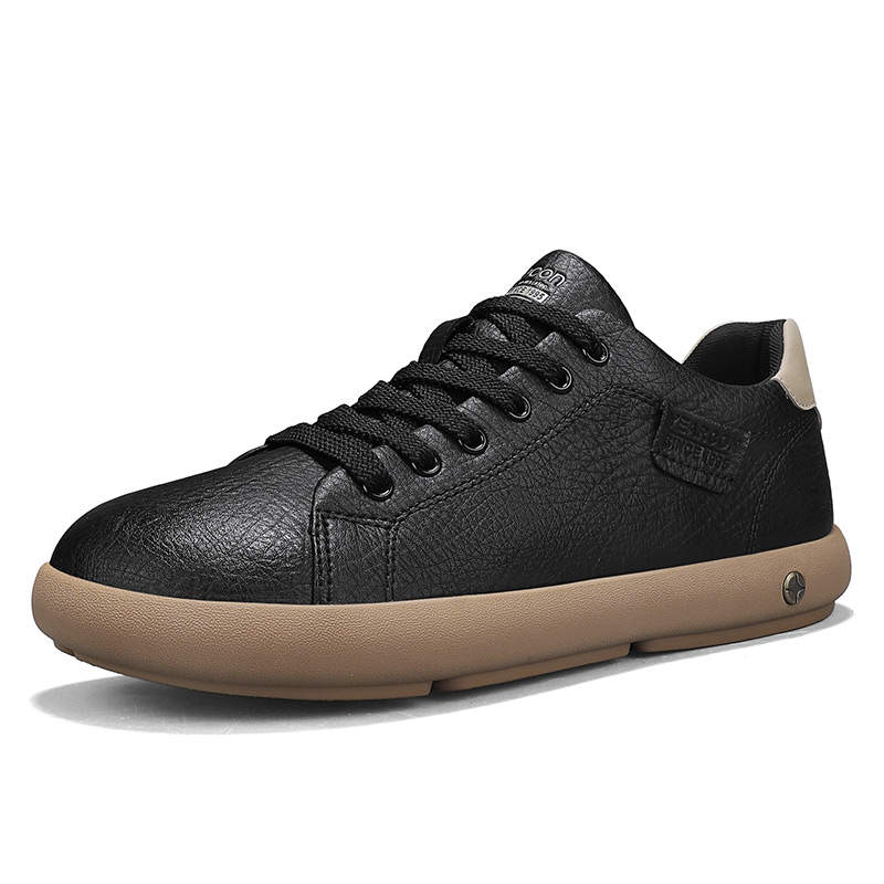 YEARCON Casual Shoes Men's Low Top Black, Olive Brown, Coffee