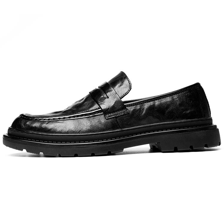 YEDANI Sheepskin Casual Shoes Men's Black