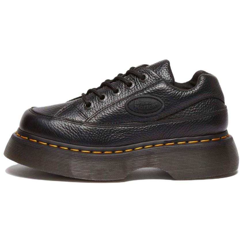 Dr.Martens Buzz 5 Leather Minimalist Fashion Casual Shoes Women's Black