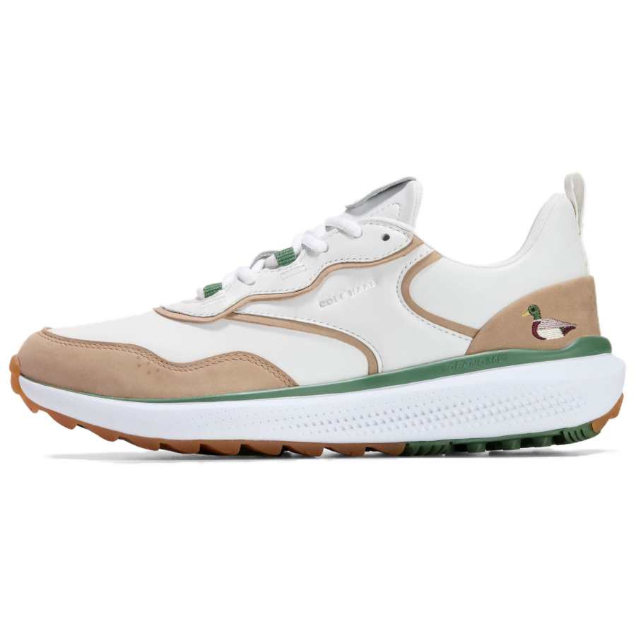 COLE HAAN Cow Leather Slip Resistant, Abrasion Resistant, Breathable, Lightweight Low top Casual Shoes Women's White