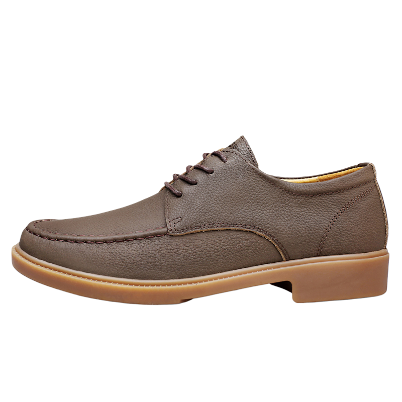 XIMO BULL Casual Leather Shoes Men's Low Top Brown/Blue