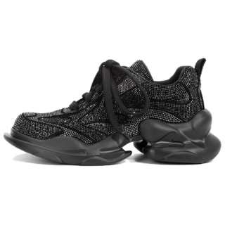 DIBO MANNER Yunxiang Collection Low top Trendy Platform Rhinestone Decoration Chunky Sneakers