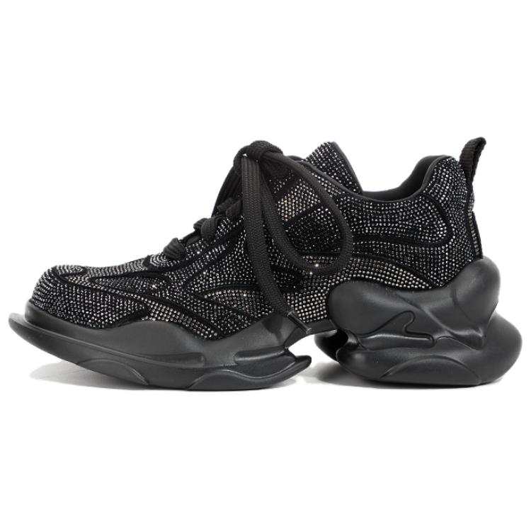 DIBO MANNER Yunxiang Collection Low top Trendy Platform Rhinestone Decoration Chunky Sneakers