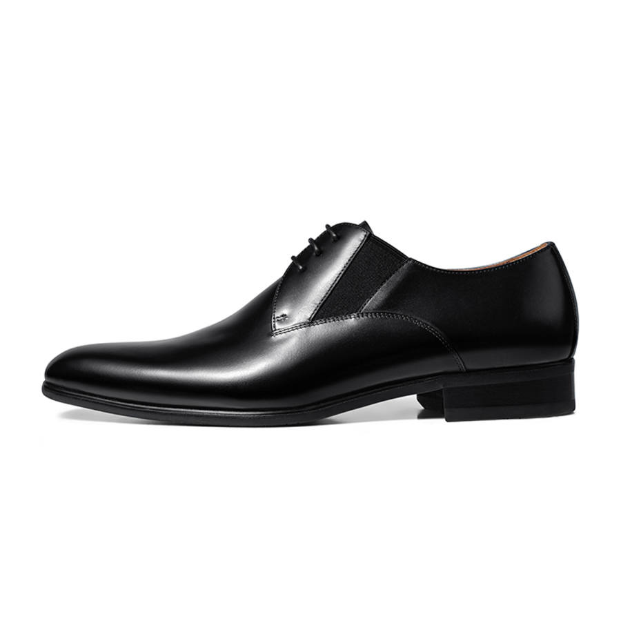 THOM WILLS British Cleanfit Calfskin Derby Shoes Dress Shoes Men's Black