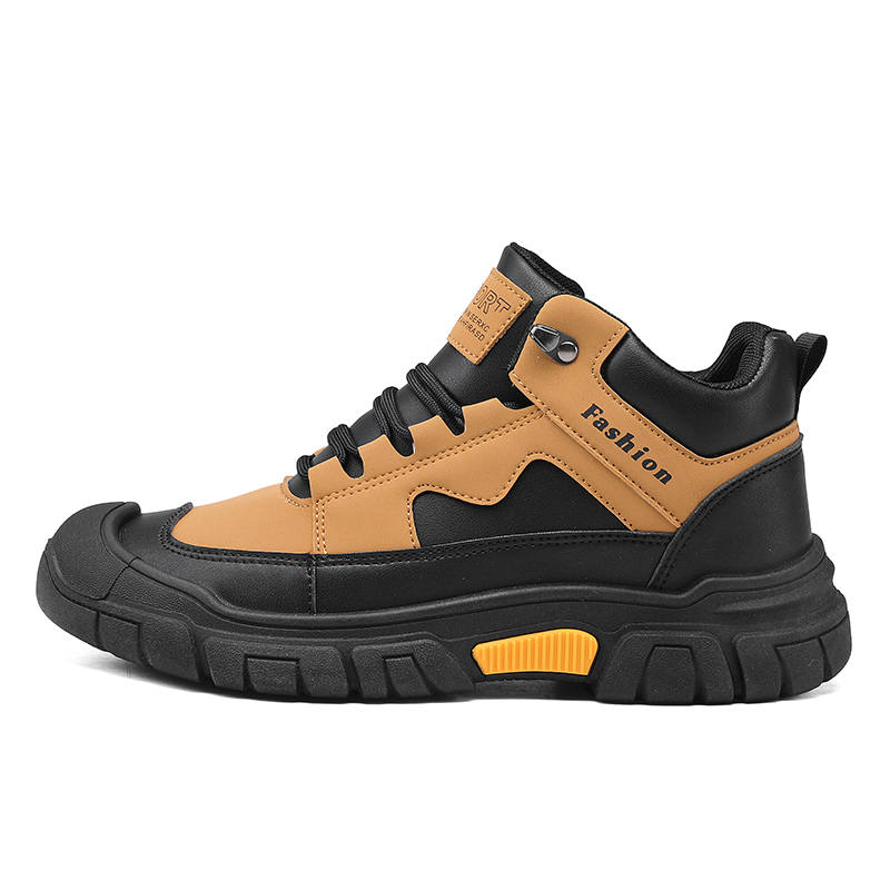 GONGNIUMEILI Pu Abrasion Resistant Slip Resistant Abrasion Resistant Slip Resistant Short Outdoor Boots Men's