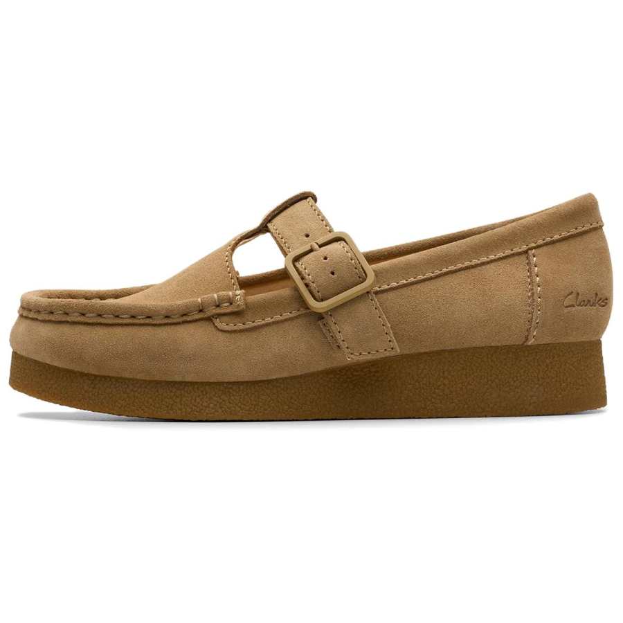 Clarks Wallabee EVO Bar Casual Shoes 2.5cm Women's Brown