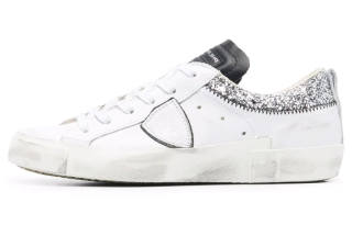 PHILIPPE MODEL Skateboard Shoes Women's Low Top White/Silver