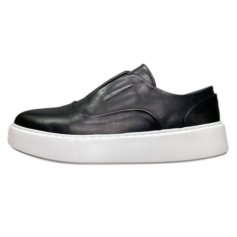 TAIDIAN Top Grain Cow Leather Abrasion Resistant Abrasion Resistant Low top Skateboard Shoes Men's