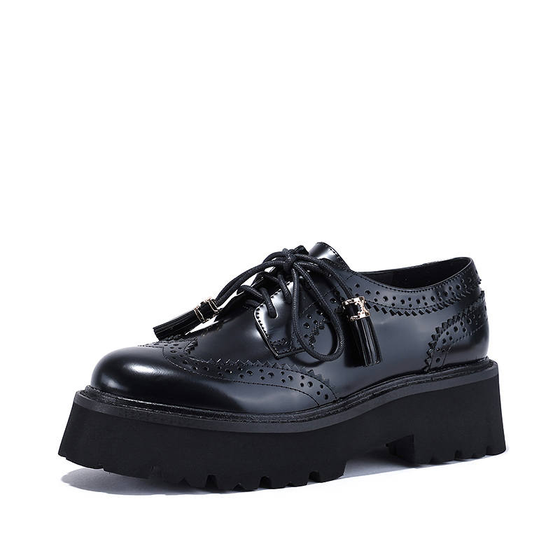 BELLALILY Cow Leather Casual Shoes 5CM Women's
