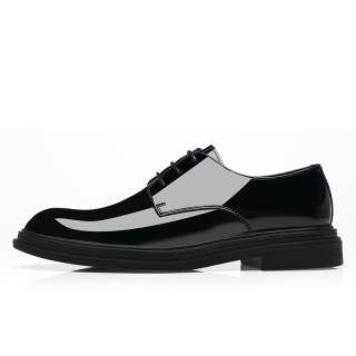 Shanpijiang Cow Split Leather Dress Shoes Men's Black