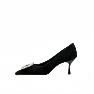 CHILI Slim Heel High Heels Women's Black
