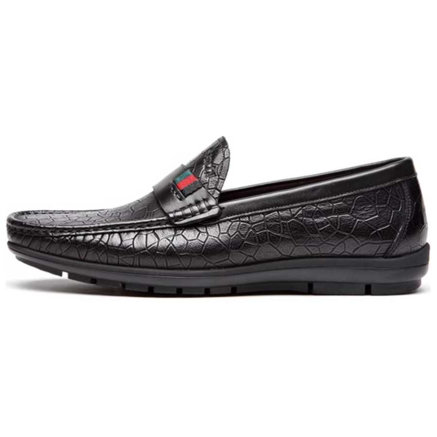 Satchi Satchi Cow Leather Casual Shoes Men's Black