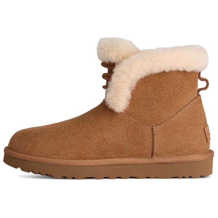UGG CLASSIC MINI Comfortable Fashion, Fleece Lined Snow Boots Women's Chestnut