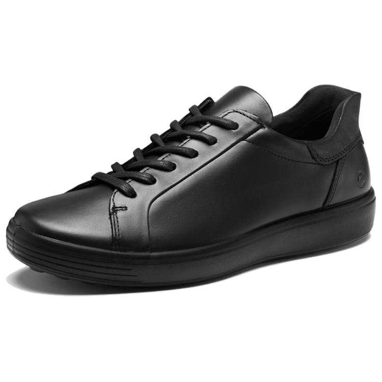 Ecco Fluttershy Cool Size 7 Cow Leather Abrasion Resistant Low top Skateboard Shoes Men's Black 470824